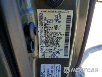 Zdjęcie 12 z 12 samochodu: 2005 NISSAN FRONTIER SE VIN:1N6AD06W05C407257 - miniatura