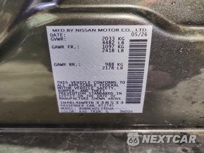 Zdjęcie 12 z 12 samochodu: 2026 NISSAN ALTIMA SV VIN:1N4BL4DW9TN338533 - miniatura