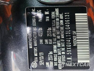 Zdjęcie 12 z 12 samochodu: 2020 KIA OPTIMA EX VIN:5XXGU4L13LG406131 - miniatura