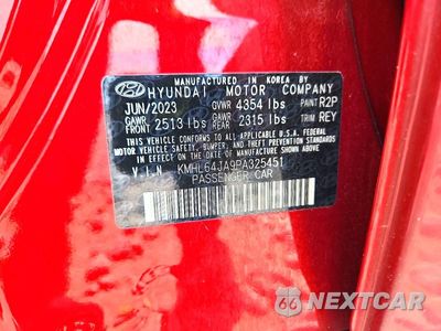 Zdjęcie 12 z 12 samochodu: 2023 HYUNDAI SONATA SEL VIN:KMHL64JA9PA325451 - miniatura