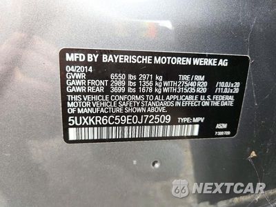 Zdjęcie 13 z 13 samochodu: 2014 BMW X5 XDRIVE50I VIN:5UXKR6C59E0J72509 - miniatura