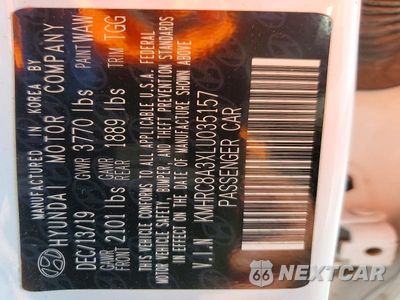 Zdjęcie 13 z 13 samochodu: 2020 HYUNDAI VENUE SEL VIN:KMHRC8A3XLU035157 - miniatura