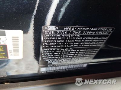 Zdjęcie 13 z 13 samochodu: 2016 LAND ROVER RANGE ROVER SUPERCHARGED VIN:SALGS2EF9GA278670 - miniatura
