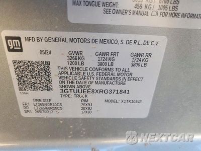 Zdjęcie 13 z 13 samochodu: 2024 GMC SIERRA K1500 AT4 VIN:3GTUUEE8XRG371841 - miniatura