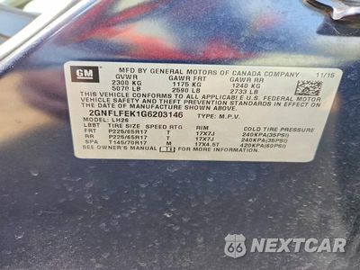 Zdjęcie 14 z 14 samochodu: 2016 CHEVROLET EQUINOX LT VIN:2GNFLFEK1G6203146 - miniatura