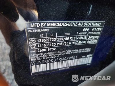 Zdjęcie 13 z 13 samochodu: 2024 MERCEDES-BENZ EQB 300 4MATIC VIN:W1N9M0KB2RN079951 - miniatura
