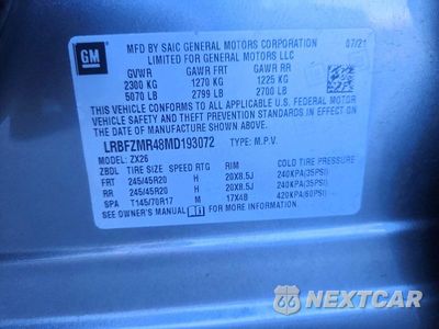 Zdjęcie 13 z 13 samochodu: 2021 BUICK ENVISION PREFERRED VIN:LRBFZMR48MD193072 - miniatura