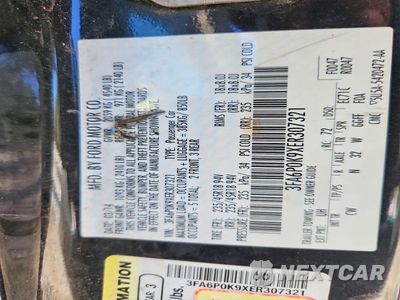 Zdjęcie 12 z 12 samochodu: 2014 FORD FUSION TITANIUM VIN:3FA6P0K9XER307321 - miniatura