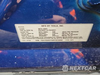 Zdjęcie 12 z 12 samochodu: 2024 TESLA MODEL Y VIN:7SAYGDEF6RF023660 - miniatura