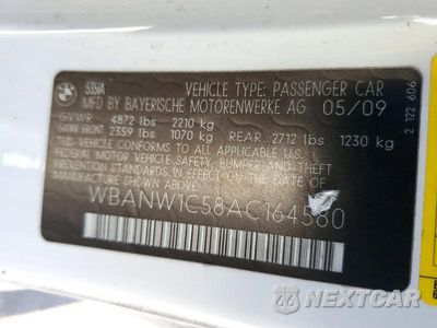 Zdjęcie 12 z 12 samochodu: 2010 BMW 535 I VIN:WBANW1C58AC164580 - miniatura