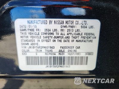 Zdjęcie 12 z 12 samochodu: 2015 INFINITI Q50 PREMIUM VIN:JN1BV7AR2FM401943 - miniatura