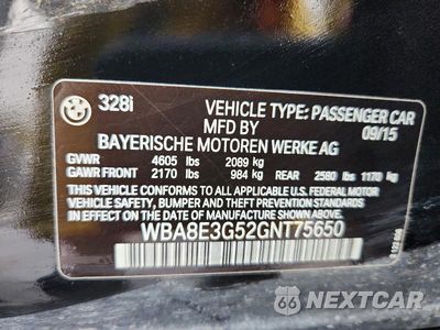 Zdjęcie 12 z 12 samochodu: 2016 BMW 328 XI SULEV VIN:WBA8E3G52GNT75650 - miniatura