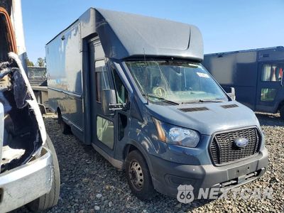 Czwarte zdjęcie samochodu z boku: 2021 FORD TRANSIT DELIVERY TRUCK VIN:1FDDF6P8XMKA41756 - miniatura