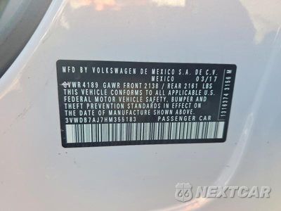 Zdjęcie 13 z 13 samochodu: 2017 VOLKSWAGEN JETTA SE VIN:3VWDB7AJ7HM355183 - miniatura