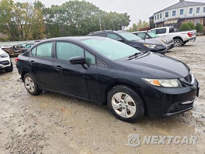 Czwarte zdjęcie samochodu z boku: 2015 HONDA CIVIC LX VIN:19XFB2F5XFE231930 - miniatura
