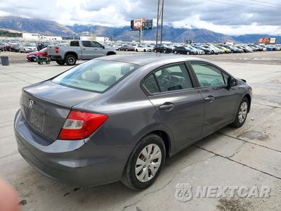 Trzecie zdjęcie samochodu z tyłu: 2012 HONDA CIVIC LX VIN:2HGFB2F54CH581670 - miniatura