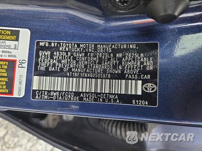 Zdjęcie 12 z 12 samochodu: 2016 TOYOTA CAMRY LE VIN:4T1BF1FK4GU505978 - miniatura