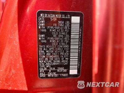 Zdjęcie 12 z 12 samochodu: 2009 NISSAN CUBE 1.8 VIN:JN8AZ28R49T111241 - miniatura