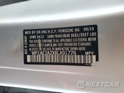 Zdjęcie 13 z 13 samochodu: 2011 PORSCHE CAYENNE S HYBRID VIN:WP1AE2A2XBLA91778 - miniatura