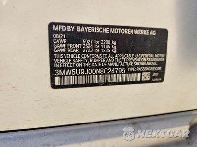 Zdjęcie 12 z 12 samochodu: 2022 BMW M340XI VIN:3MW5U9J00N8C24795 - miniatura