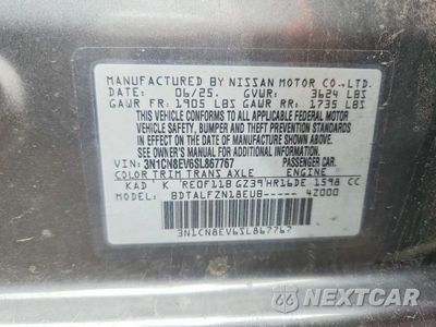 Zdjęcie 12 z 12 samochodu: 2025 NISSAN VERSA SV VIN:3N1CN8EV6SL867767 - miniatura