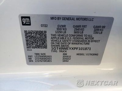 Zdjęcie 12 z 12 samochodu: 2023 GMC SIERRA K3500 DENALI VIN:1GT49WEYXPF101871 - miniatura