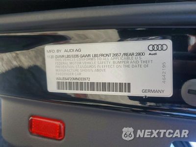 Zdjęcie 13 z 13 samochodu: 2021 AUDI A6 PREMIUM PLUS VIN:WAUE8AF20MN033972 - miniatura
