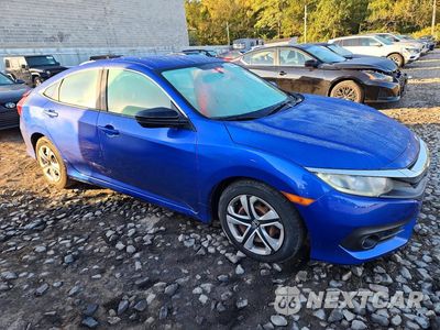 Czwarte zdjęcie samochodu z boku: 2018 HONDA CIVIC LX VIN:2HGFC2F50JH604677 - miniatura
