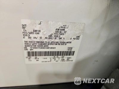 Zdjęcie 12 z 12 samochodu: 2013 FORD EXPLORER XLT VIN:1FM5K7D89DGB12023 - miniatura