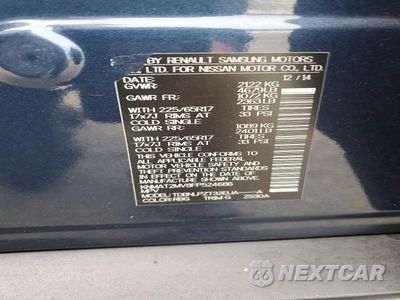 Zdjęcie 14 z 14 samochodu: 2015 NISSAN ROGUE S VIN:KNMAT2MV8FP524686 - miniatura