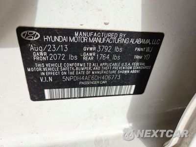 Zdjęcie 12 z 12 samochodu: 2013 HYUNDAI ELANTRA GLS VIN:5NPDH4AE6DH406773 - miniatura