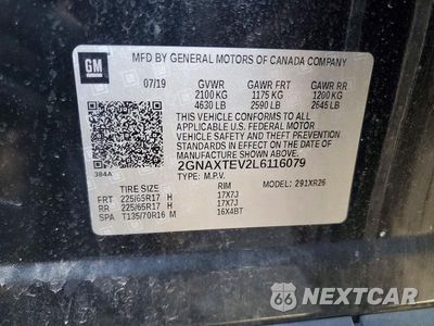 Zdjęcie 14 z 14 samochodu: 2020 CHEVROLET EQUINOX LT VIN:2GNAXTEV2L6116079 - miniatura