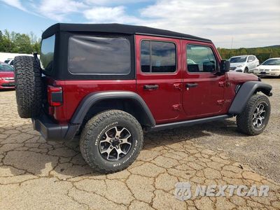 Trzecie zdjęcie samochodu z tyłu: 2021 JEEP WRANGLER RUBICON VIN:1C4HJXFG1MW586059 - miniatura