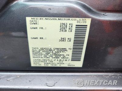 Zdjęcie 13 z 13 samochodu: 2020 NISSAN ALTIMA 2.5 S VIN:1N4BL4BV4LC218287 - miniatura
