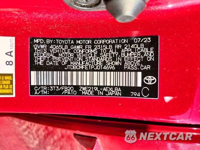 Zdjęcie 12 z 12 samochodu: 2023 TOYOTA COROLLA HYBRID LE VIN:JTDBCMFE1PJ014696 - miniatura