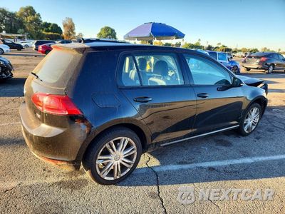 Trzecie zdjęcie samochodu z tyłu: 2016 VOLKSWAGEN GOLF S/SE VIN:3VW217AU2GM034719 - miniatura