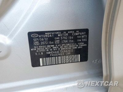 Zdjęcie 13 z 13 samochodu: 2013 HYUNDAI ELANTRA LIMITED VIN:KMHDH4AE7DU642611 - miniatura
