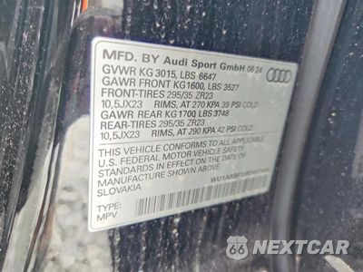 Zdjęcie 13 z 13 samochodu: 2024 AUDI RS Q8 VIN:WU1ARBF13RD017535 - miniatura