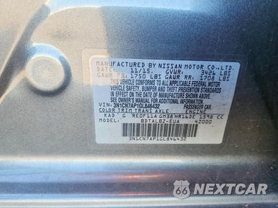 Zdjęcie 12 z 12 samochodu: 2016 NISSAN VERSA 1.6 SV VIN:3N1CN7AP1GL846432 - miniatura