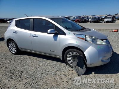 Czwarte zdjęcie samochodu z boku: 2014 NISSAN LEAF S VIN:1N4AZ0CP9EC336650 - miniatura