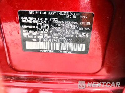 Zdjęcie 13 z 13 samochodu: 2016 SUBARU CROSSTREK LIMITED VIN:JF2GPALC5GH216025 - miniatura