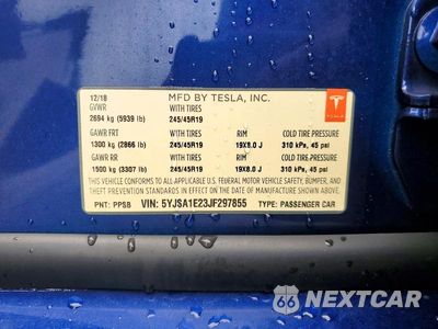 Zdjęcie 13 z 13 samochodu: 2018 TESLA MODEL S VIN:5YJSA1E23JF297855 - miniatura
