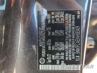 Zdjęcie 13 z 13 samochodu: 2022 HYUNDAI TUCSON SEL VIN:5NMJFCAE5NH083429 - miniatura