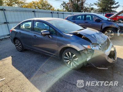 Czwarte zdjęcie samochodu z boku: 2014 HONDA CIVIC EXL VIN:2HGFB2F98EH536818 - miniatura