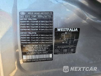 Zdjęcie 13 z 13 samochodu: 2013 LAND ROVER RANGE ROVER HSE VIN:SALGS2DFXDA118407 - miniatura
