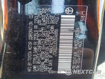 Zdjęcie 14 z 14 samochodu: 2005 TOYOTA PRIUS BASE VIN:JTDKB20U053046886 - miniatura