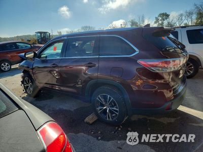 Drugie zdjęcie samochodu z przodu: 2016 TOYOTA HIGHLANDER XLE VIN:5TDJKRFH3GS298633 - miniatura