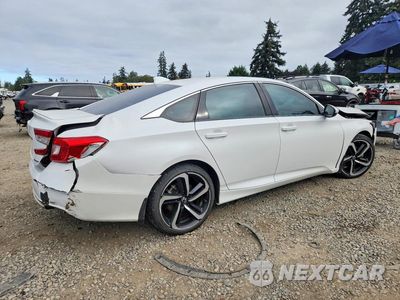 Trzecie zdjęcie samochodu z tyłu: 2018 HONDA ACCORD SPORT VIN:1HGCV1F34JA147327 - miniatura