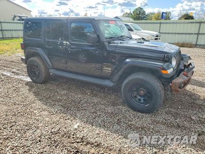 Czwarte zdjęcie samochodu z boku: 2021 JEEP WRANGLER UNLIMITED SAHARA VIN:1C4HJXEN4MW622021 - miniatura