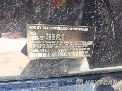 Zdjęcie 12 z 12 samochodu: 2020 BMW 330I VIN:3MW5R1J00L8B29251 - miniatura
